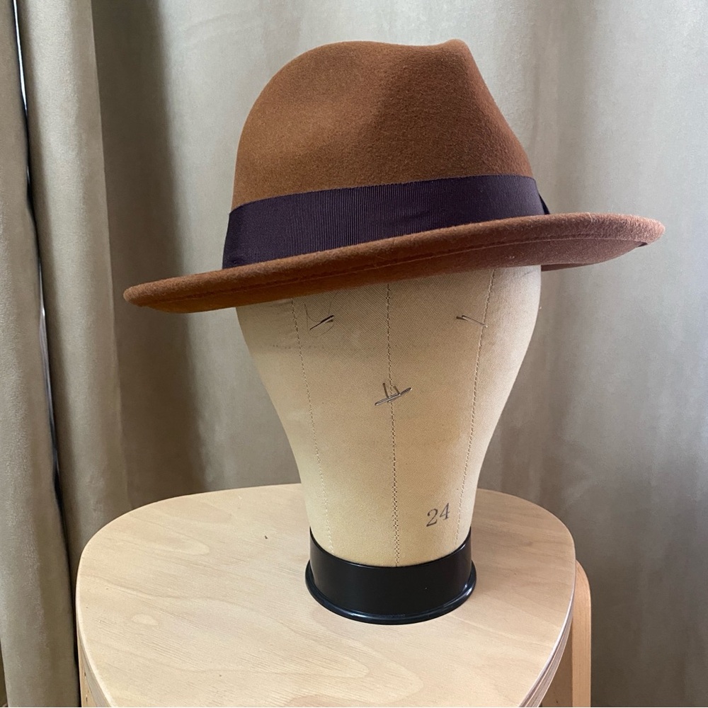 EUC Brown “Dean the Butcher” Fedora L